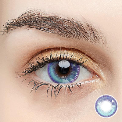 Pollyeye Pure Feeling Blue Colored Contact Lenses - POLLYEYE.COM