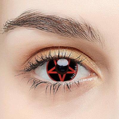 Pollyeye Sharingan Pentagram Colored Contact Lenses - POLLYEYE.COM