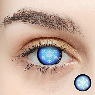 Pollyeye Snow Flower Colored Contact Lenses - POLLYEYE.COM