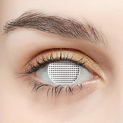 Pollyeye Mesh White Colored Contact Lenses