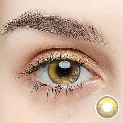 Pollyeye Pure Feeling Yellow Colored Contact Lenses - POLLYEYE.COM